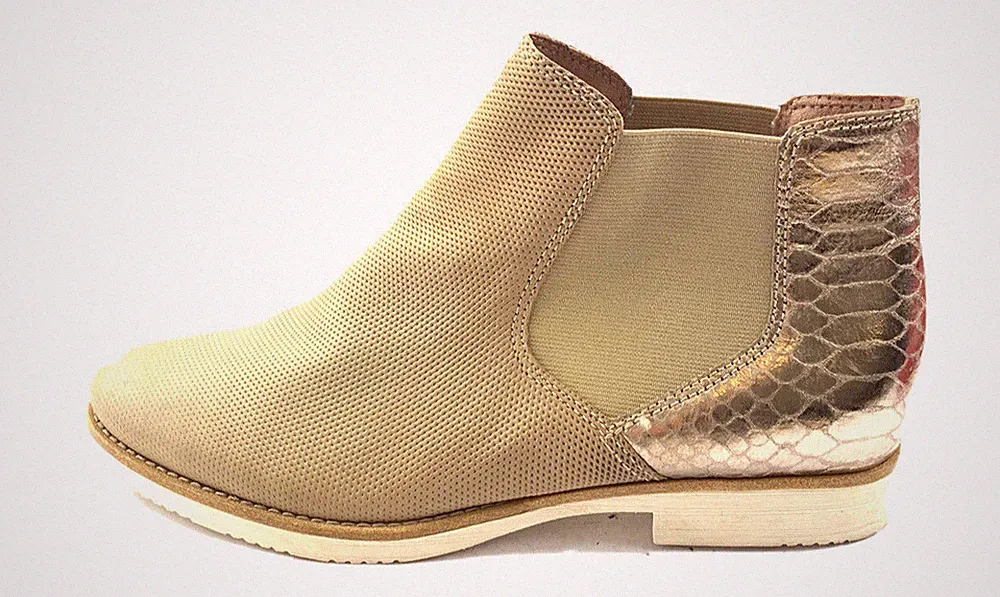 TAMARIS DAMEN HALBSTIEFEL STIEFELETTEN BOOTS Gr:41 Uk:7,5 BEIGE
