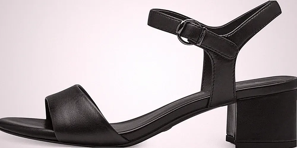 TAMARIS - DAMEN SANDALE SCHWARZ ABSATZ 28204