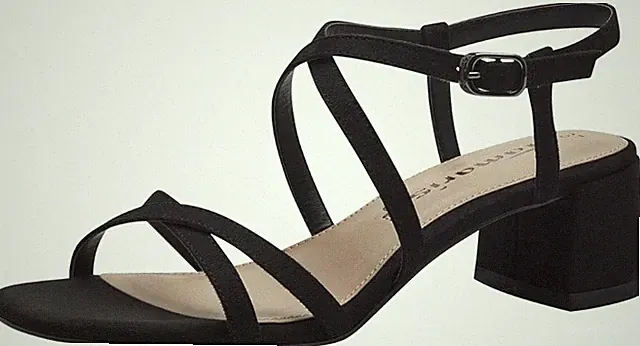 TAMARIS - DAMEN SANDALE SCHWARZ NIEDRIGER ABSATZ 28250