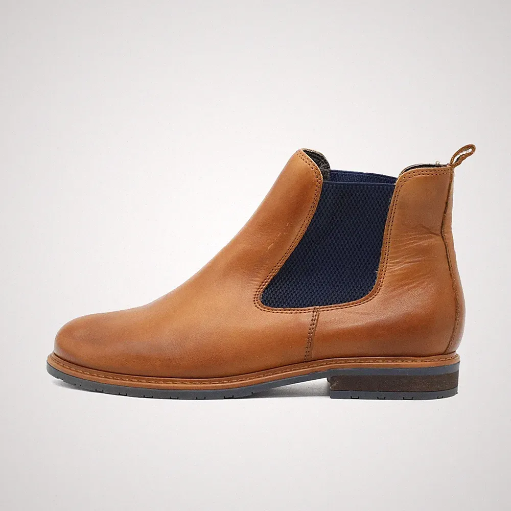 Tamaris Damen Stiefel EU 40 Chelsea Braun Leder Knöchel Rutschfest Classics