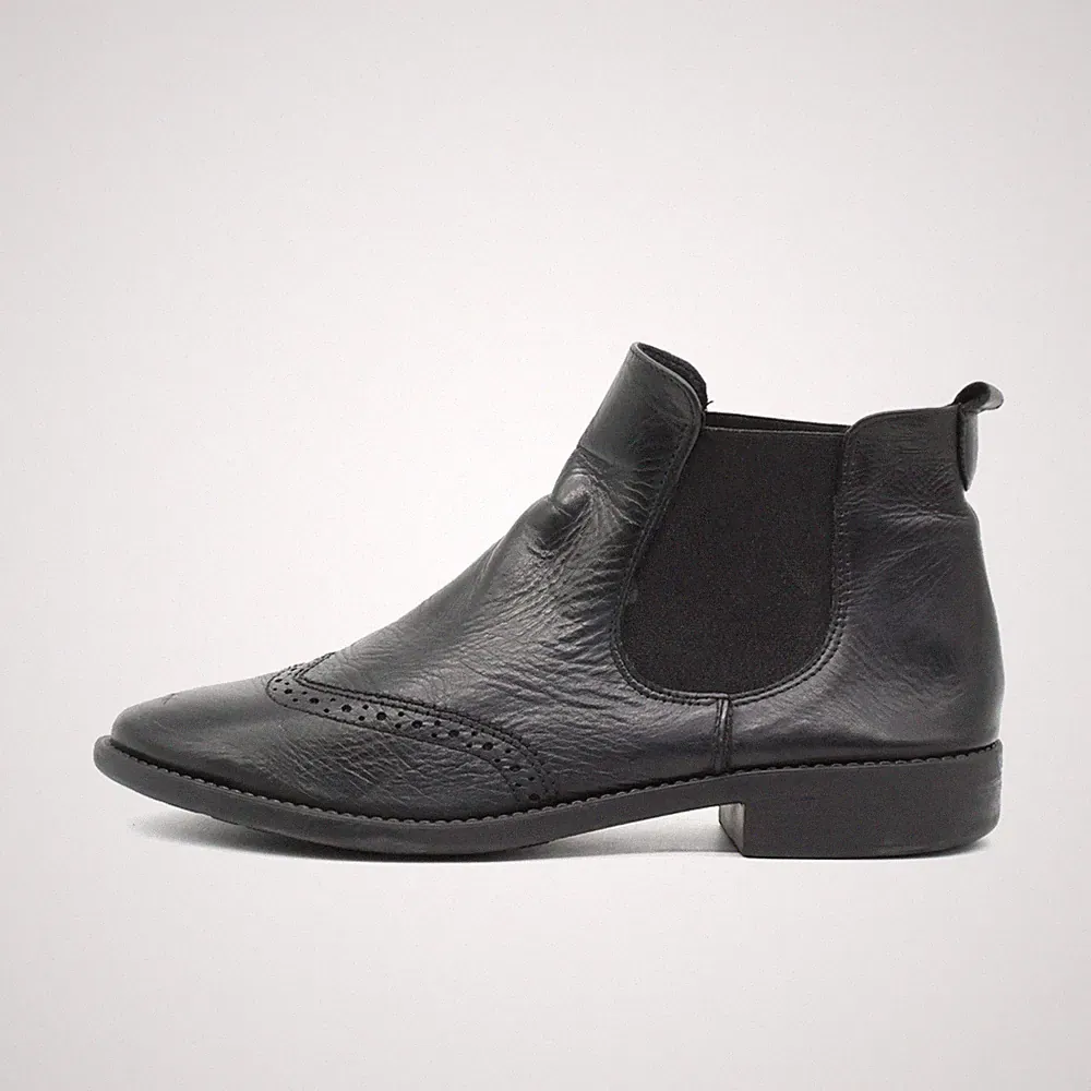 Tamaris Damen Stiefel EU 41 Chelsea Schwarz Leder Knöchel Atmungsaktiv Classics