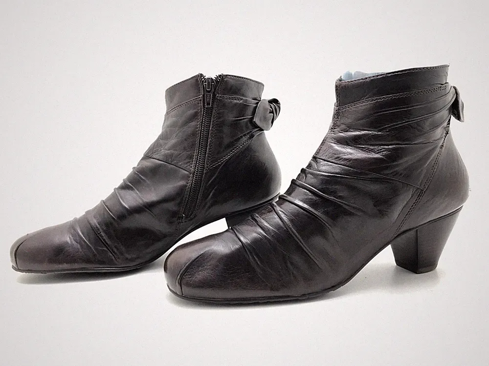 Tamaris Damen Stiefel Gr. 40 Stiefeletten Ankle Boots Halbstiefel Komfort Braun