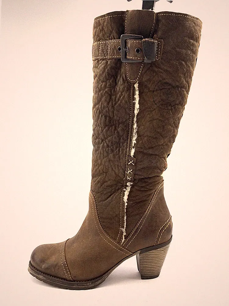 TAMARIS DAMEN STIEFEL STIEFELETTEN BOOTS PUMPS Gr:40 Uk:6,5 BRAUN
