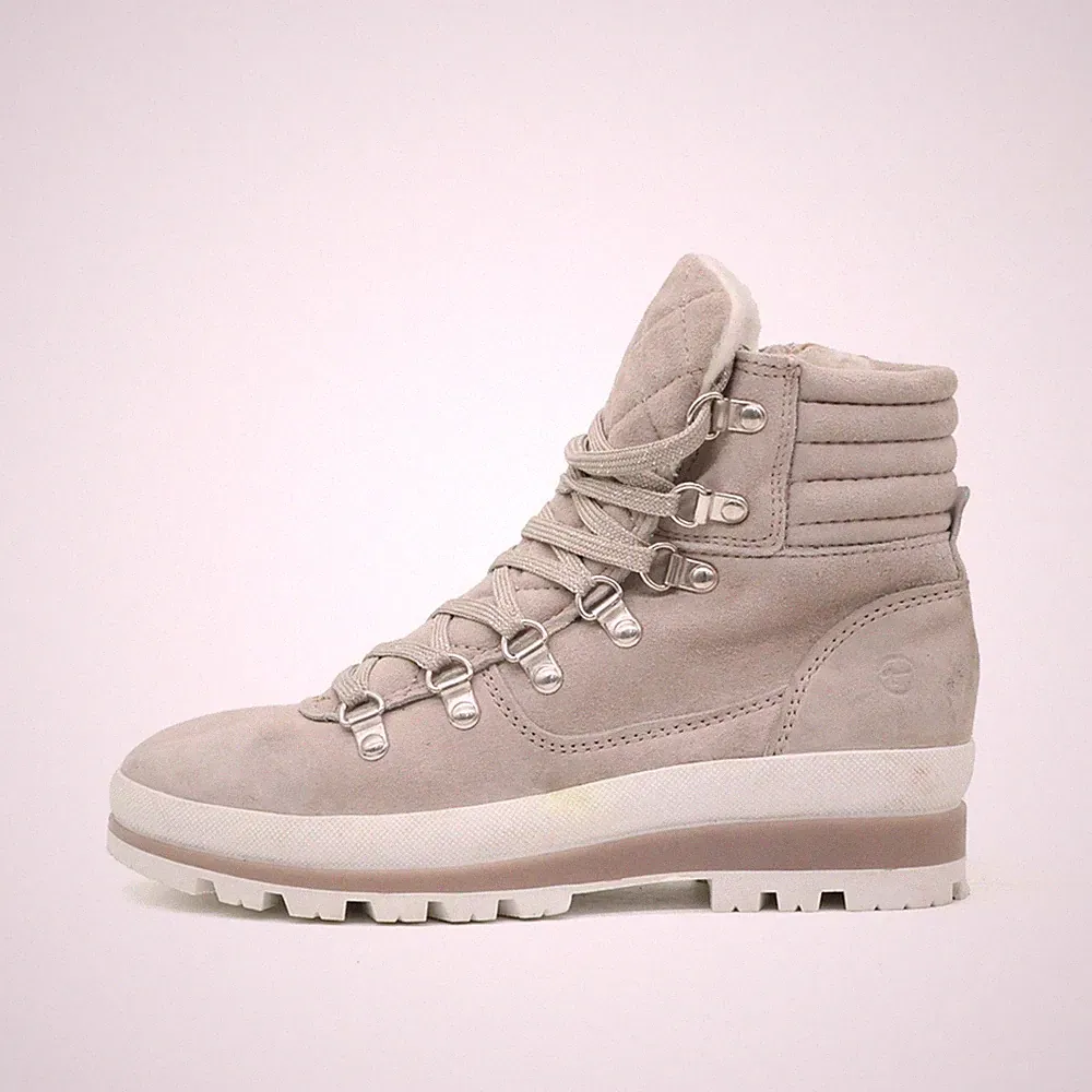 Tamaris Damen Winter Wanderstiefel Stiefel beige Profilsohle Outdoor EU 36