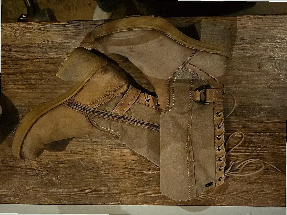 Tamaris Damen Winterstiefel Braun Leder Mittel Komfort Stiefel EU 38