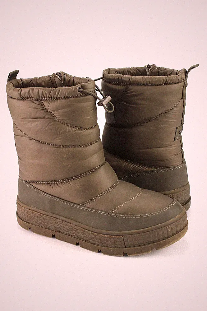 Tamaris Gr.39 Damen Schneestiefel Stiefeletten Boots Khaki K 665