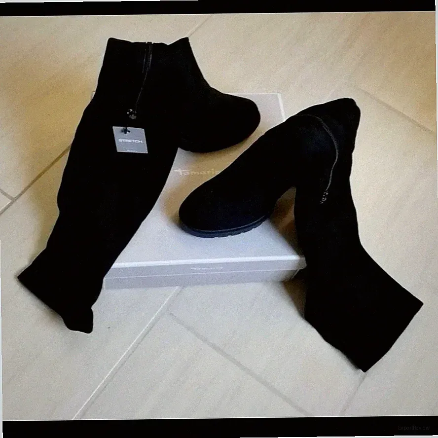Tamaris Overknee Stiefel Gr. 40 • High Heels • Schaft Absatz • Sexy Black Boots