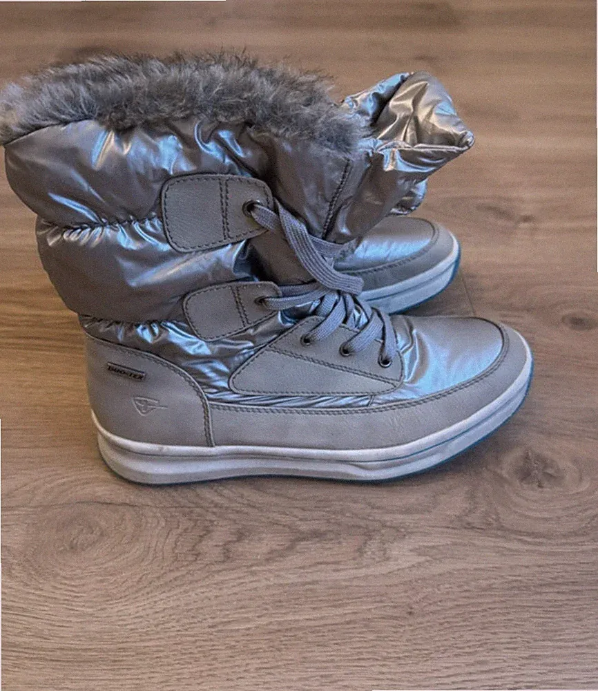 Tamaris Schneestiefel Silber DUO-tex gefüttert Winterstiefel Gr.42