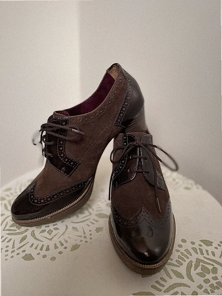 Tamaris Stiefeletten mit Schnürsenkel-Verschluss Gr.37 Dunkelbraun Neu
