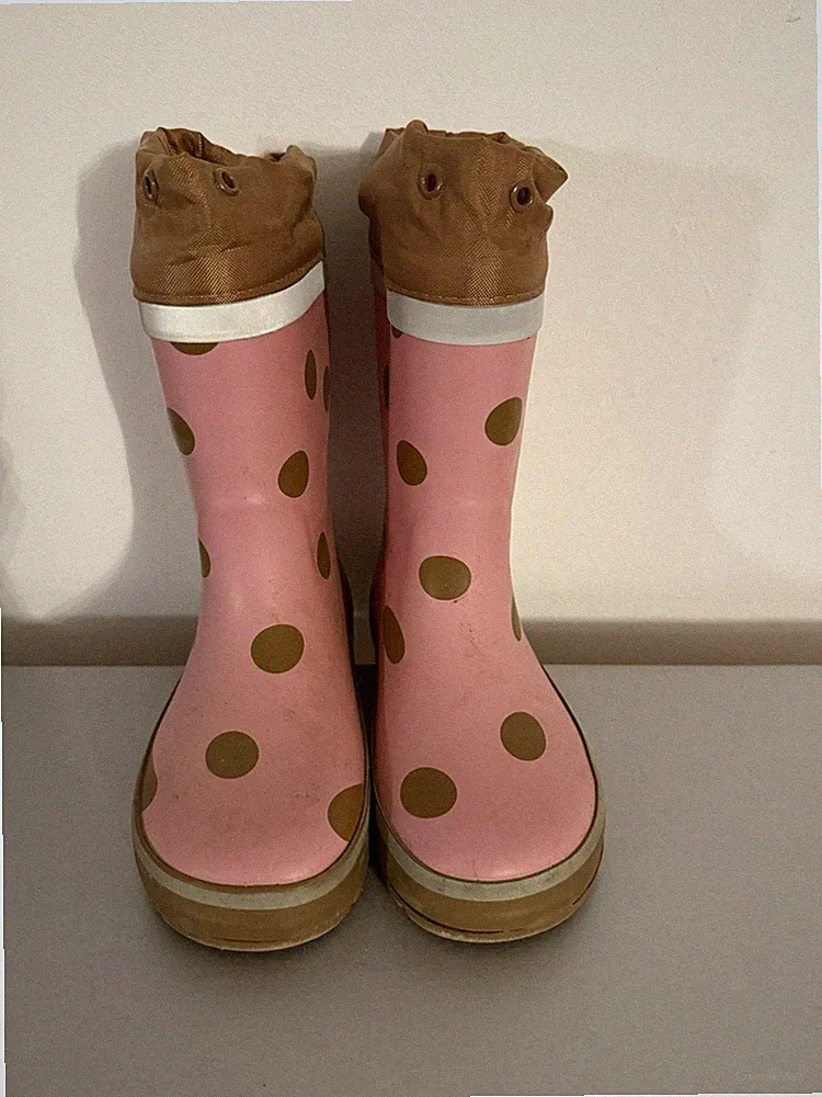 Tchibo Gepunktete Gummistiefel Gr.28/29 Rosa Gebraucht