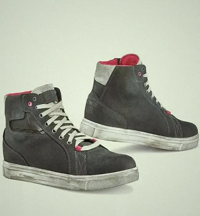 TCX STREET ACE WP LADY GRAU MOTORRADSCHUHE WASSERDICHT GR. 37 US 5,5
