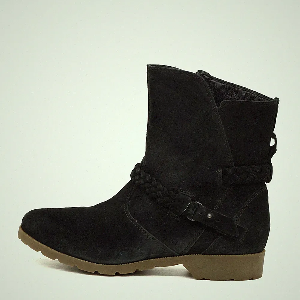 Teva Damen F19215E Stiefel Schwarz Wildleder Mittel Boots Stiefeletten EU 38