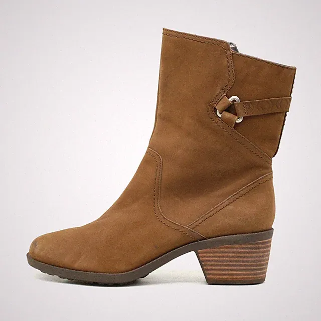 Teva Damen F19615D Stiefel Braun Leder Mittel Komfort Absatzstiefel EU 40