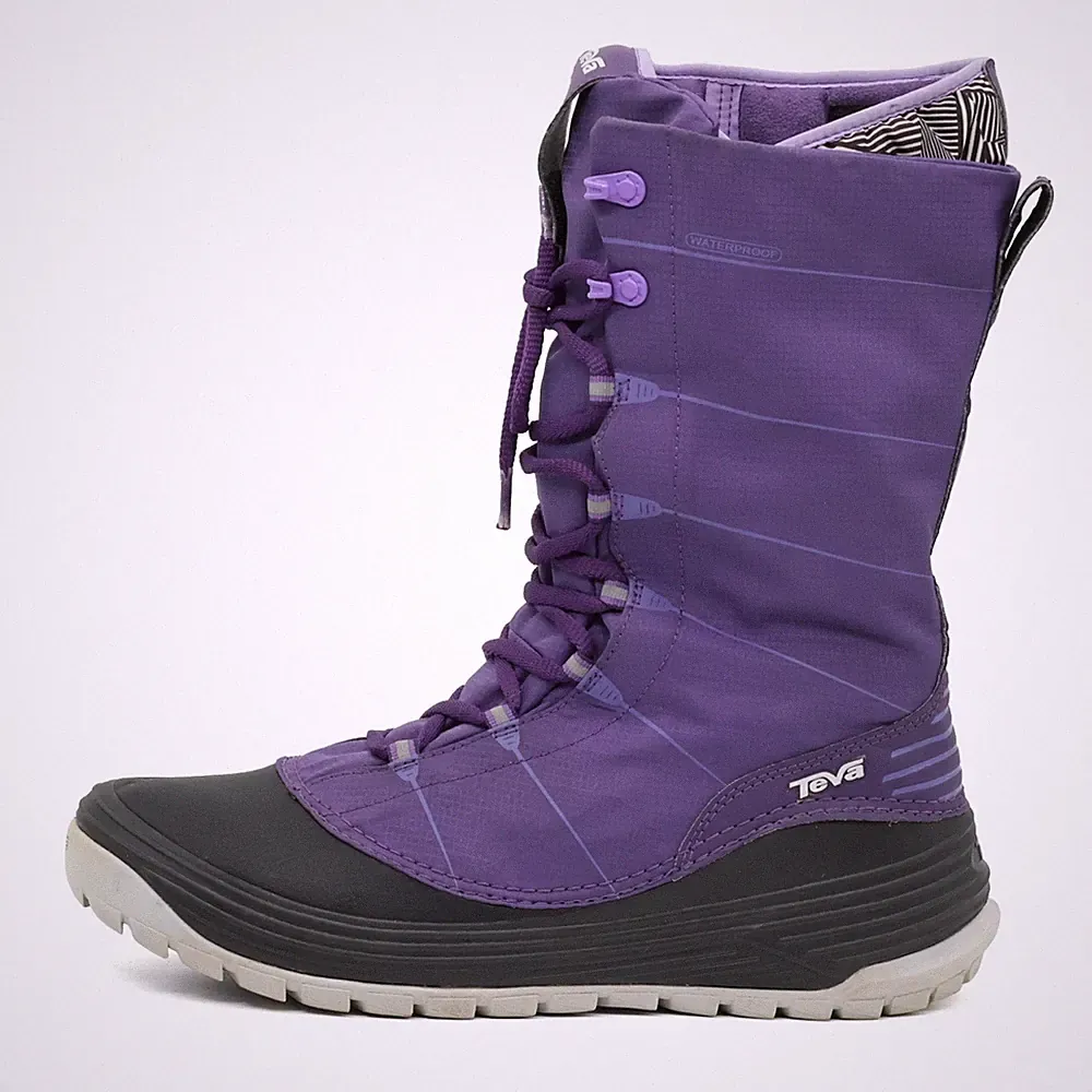 Teva Damen F27113F Stiefel Lila Synthetik Hochschaft Outdoor Schneestiefel EU 41