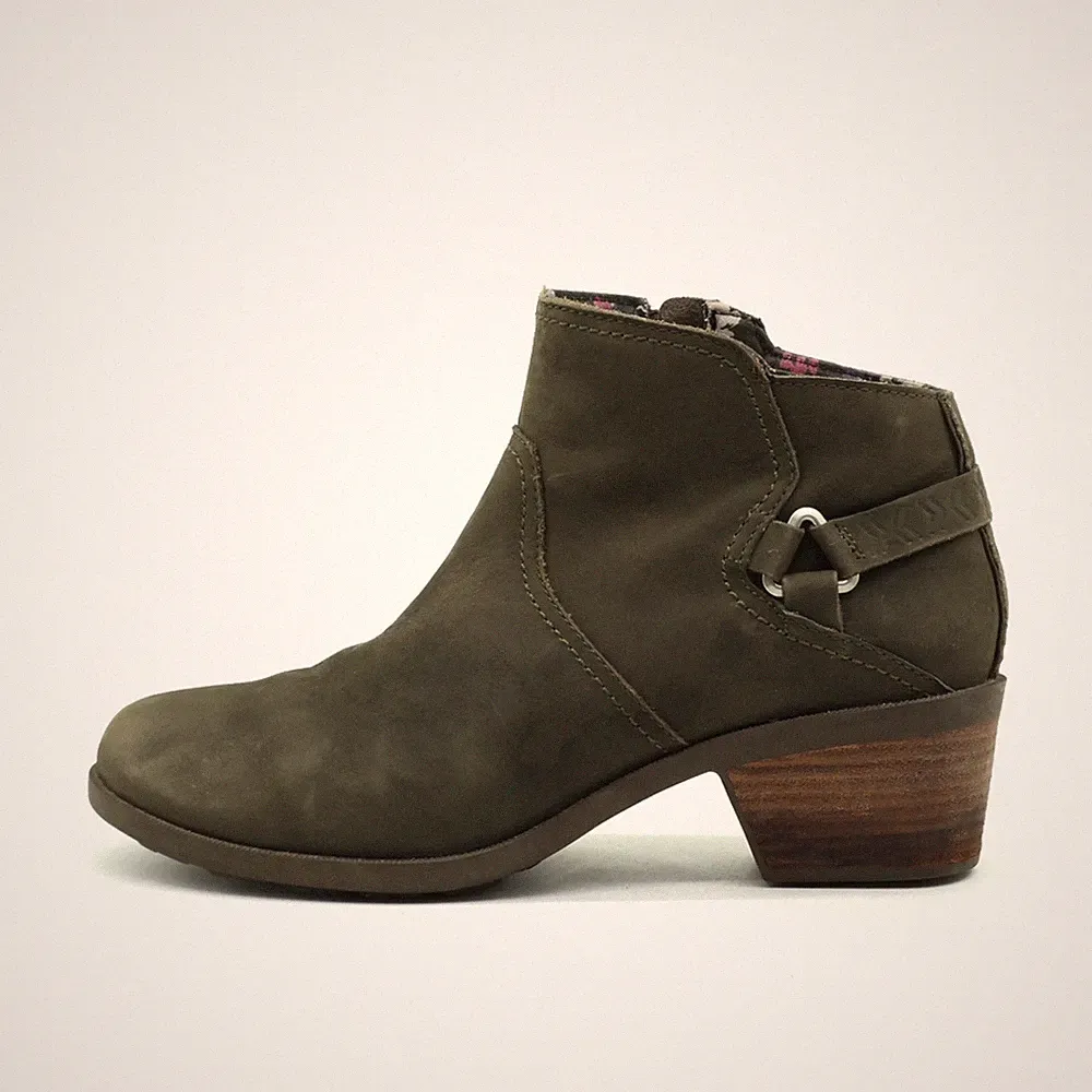 Teva Damen Stiefel EU 41 1008317 Olivgrün Leder Classic Knöchelstiefel