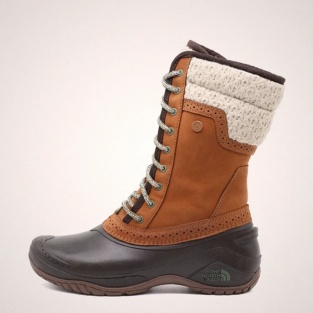 The North Face Damen NF00CVX2 T4L Stiefel Braun Leder Boots Winterstiefel EU 38
