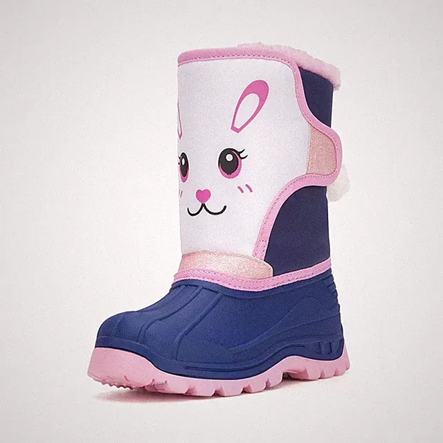 Thermo Wasserdichte Mädchen Stiefel,AntiRutsch Warme Schuhe，Winter Im Freien...