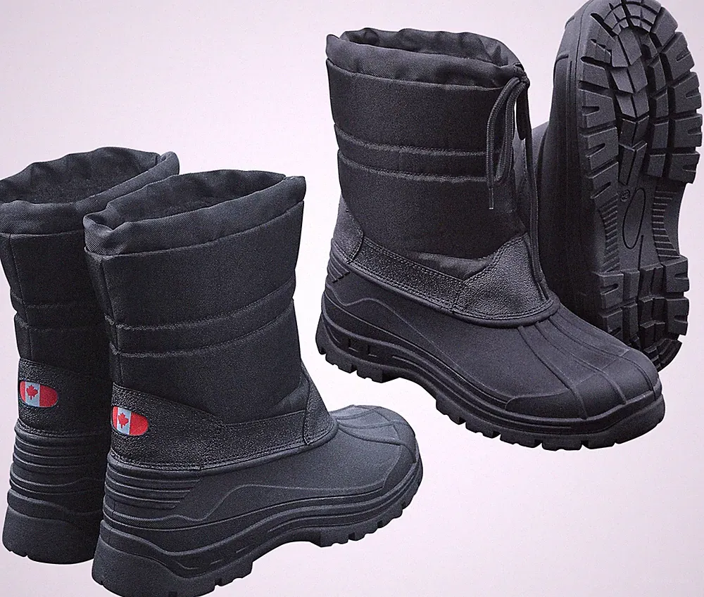Thermostiefel Winterstiefel Canadian Snow Boots II Schneestiefel Schwarz 37-46