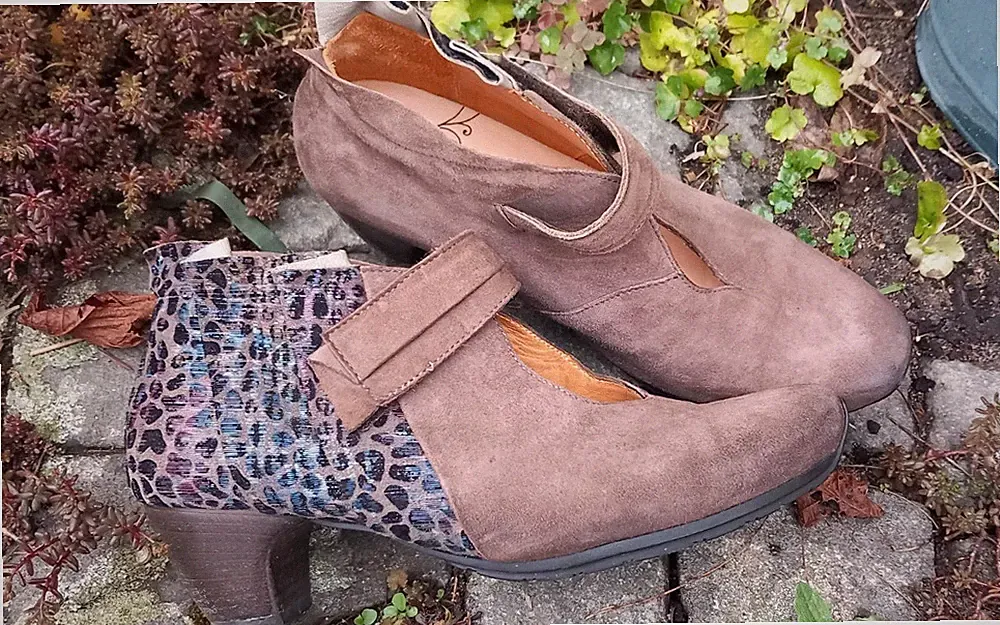 Think ! Echtleder Booties 38 Braun-Mehrfarbig Neuwertig