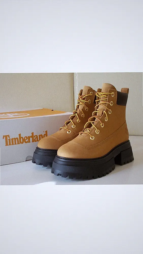 Timberland Amphibi Sky 6IN Lace Up Damen Nubukleder genarbt, EU-38,5 170€