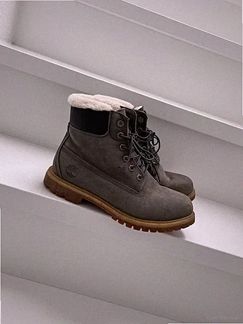 TIMBERLAND Boots Booties grau Premium Nubuk Leder Waterproof Stiefel Gr. 39