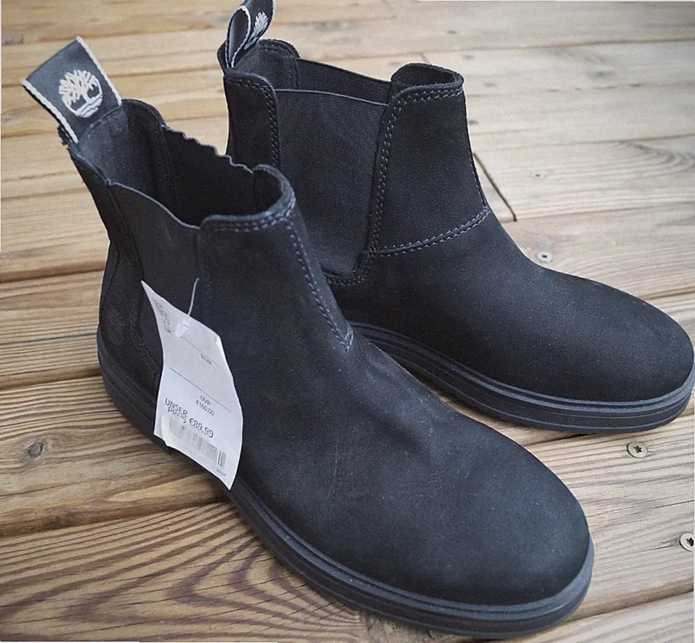 Timberland Boots Damen Stiefeletten Gr.36,5 - 37 Leder schwarz NEU