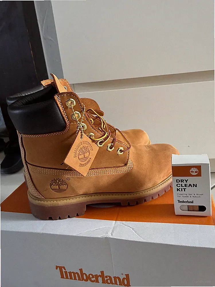 Timberland CA1K3Y Damen Stiefelette - Beige , Gr.39,5 Original Karton+ Care Kit