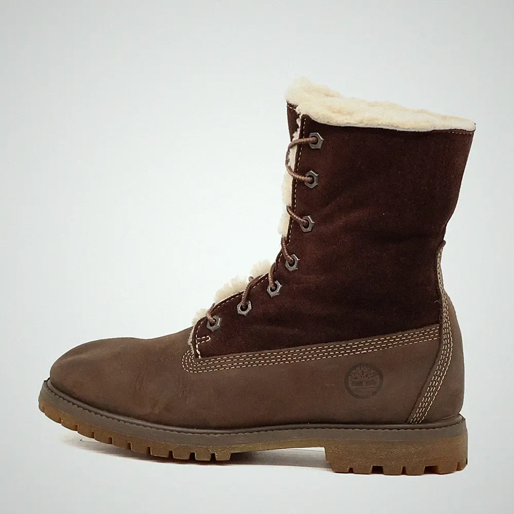 Timberland Damen 4240 Winterstiefel Braun Leder Mittel Boots Stiefel EU 39.5