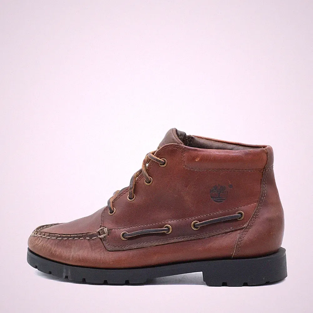 Timberland Damen 51374 Stiefel Braun Leder Knöchelhoch Boot Boots EU 38,5