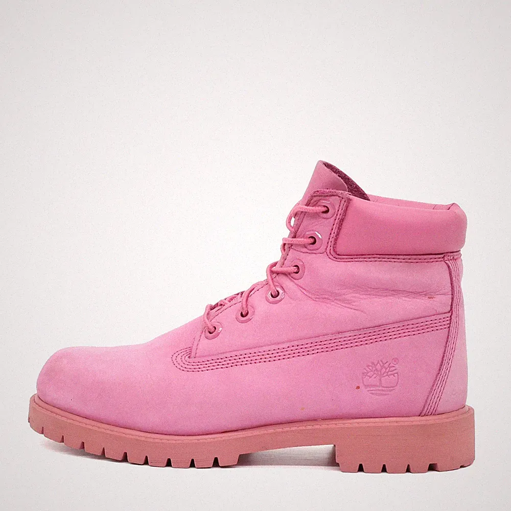 Timberland Damen 6 Inch Premium Boots Stiefel Rosa Schaft Schnürstiefel EU 36