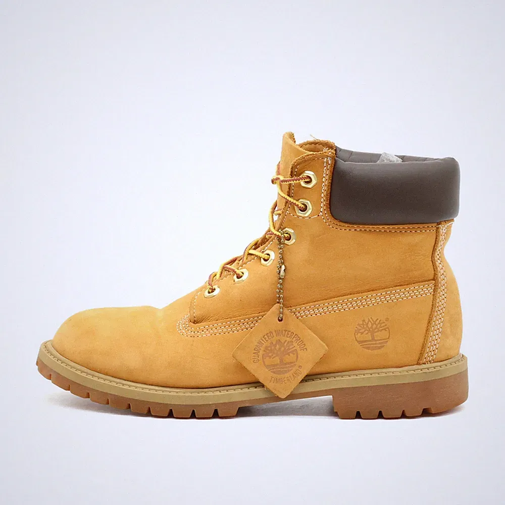 Timberland Damen 6-Inch Premium Gelb Nubukleder Knöchelhoch Stiefel EU 37,5