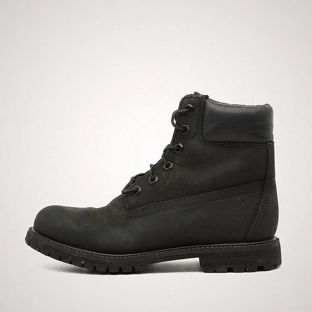 Timberland Damen 6 Inch Premium Stiefel Schwarz Leder Wasserdicht Boots EU 38,5