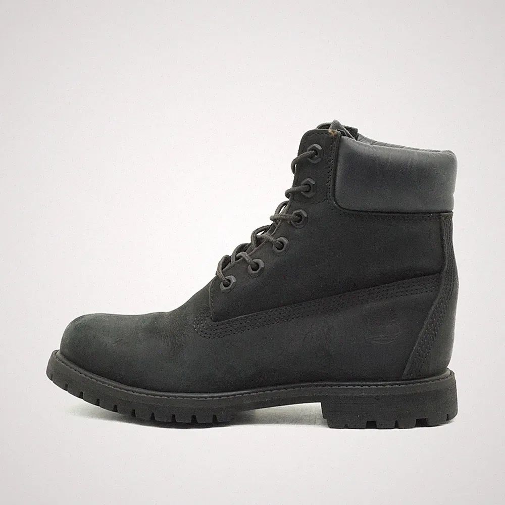 Timberland Damen 8658A Schnürboots Schwarz Echtleder Boot Stiefel EU 38.5