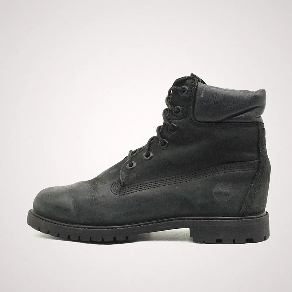 Timberland Damen 8658A Stiefel Schwarz Echtes Leder Knöchelhoch Boots EU 39