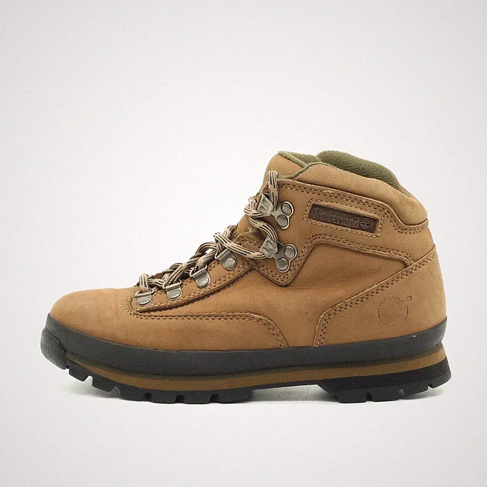 Timberland Damen 95312 Stiefel Braun Leder High-Top Outdoor Wanderschuhe EU 39