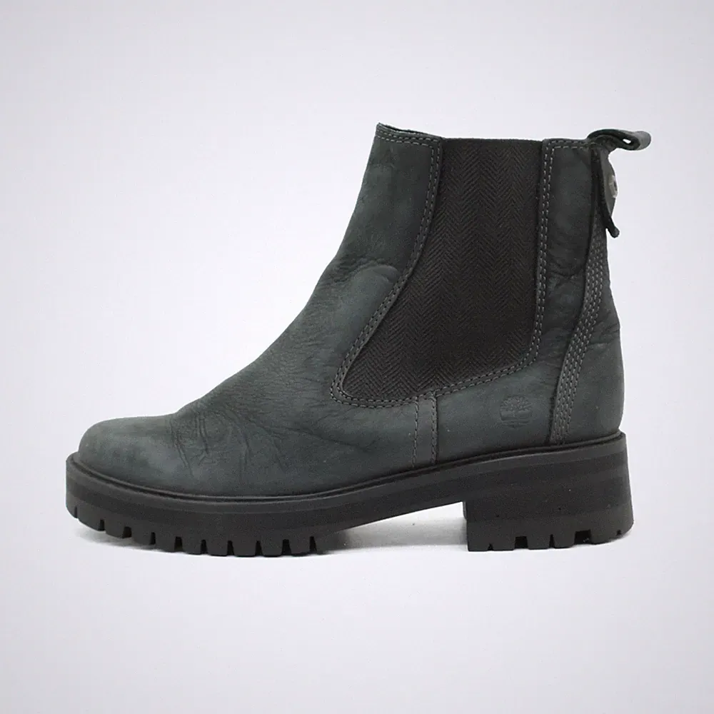 Timberland Damen A1J66 Stiefel Schwarz Leder Knöchelhoch Komfort Chelsea EU 40