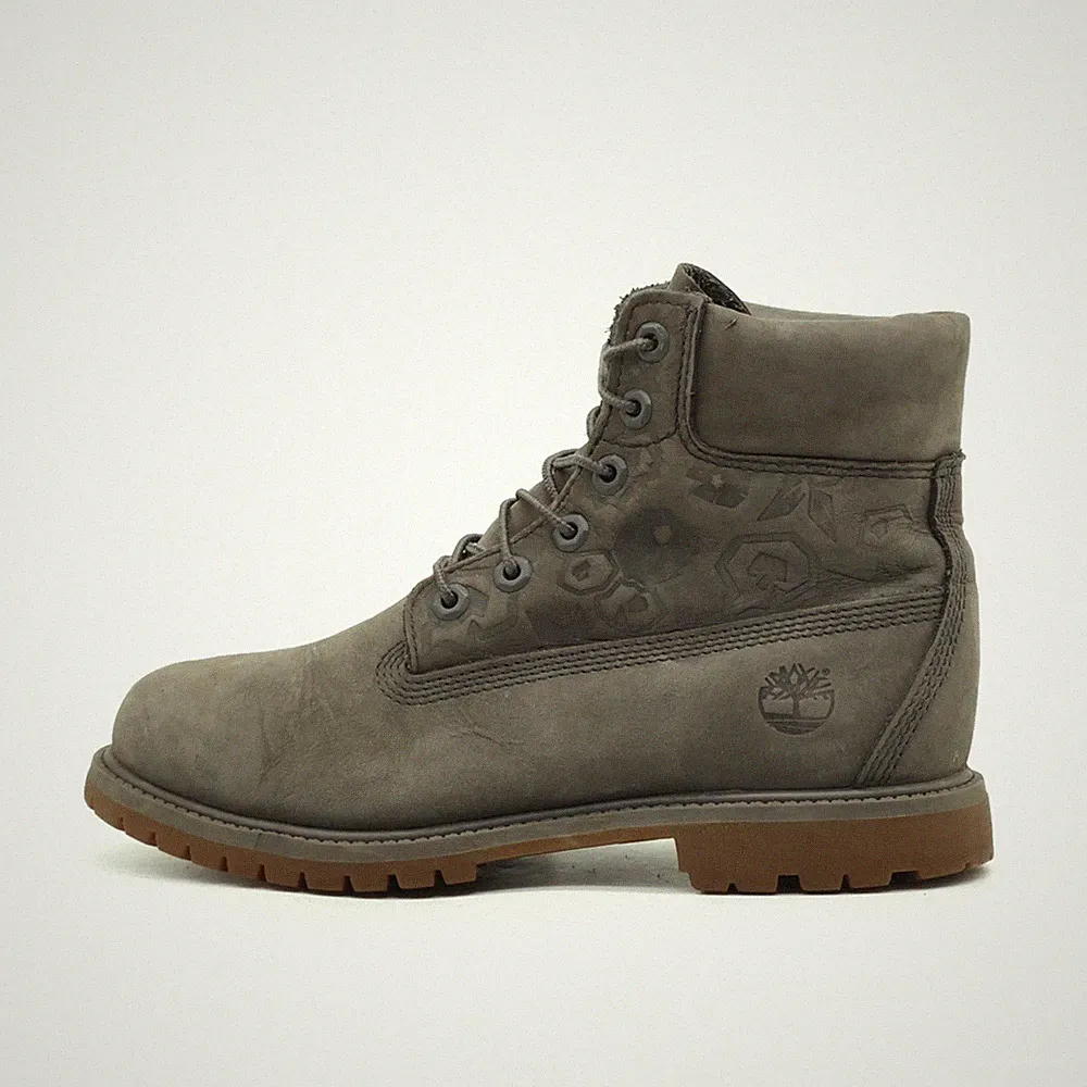 Timberland Damen A1K3P Stiefel Braun Nubukleder Premium Schnürstiefel EU 39.5
