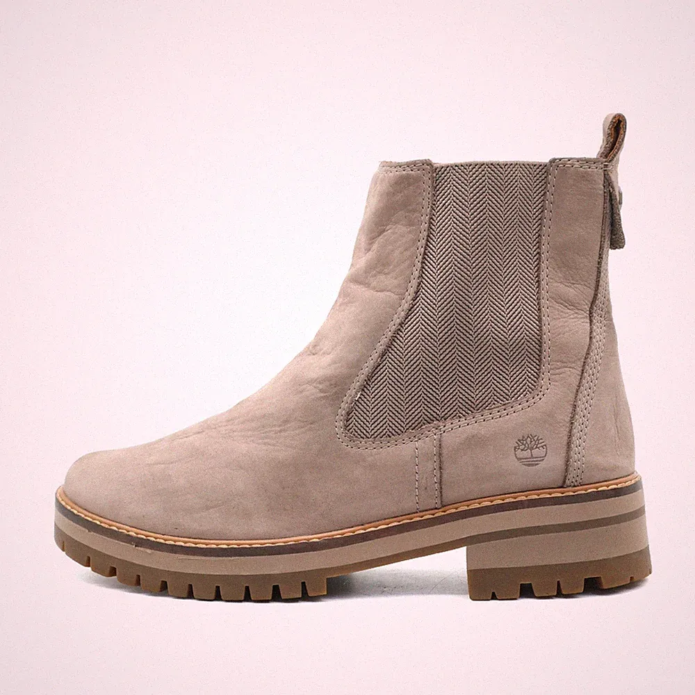 Timberland Damen A1RRK Stiefel Beige Leder Knöchelhoch Boot Boots EU 41.5