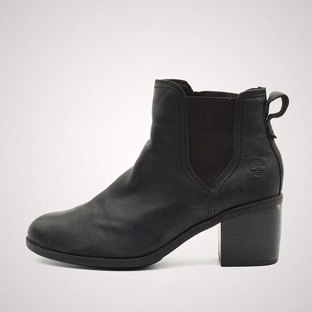 Timberland Damen A1Z5R Stiefeletten Schwarz Leder Schuhe Chelsea-Stiefel EU 39,5
