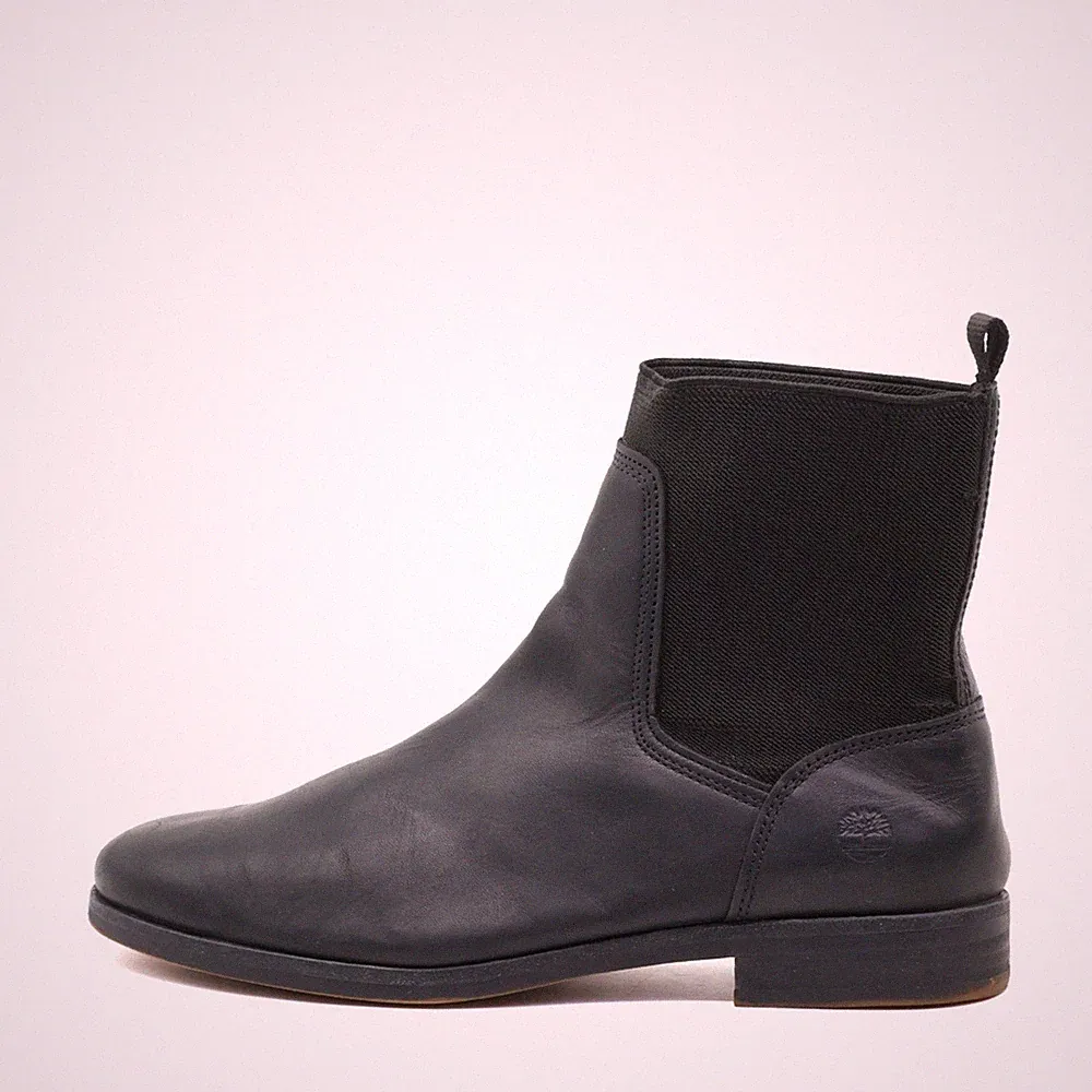 Timberland Damen A21D4 Stiefeletten Schwarz Leder Chelsea Boots EU 39.5