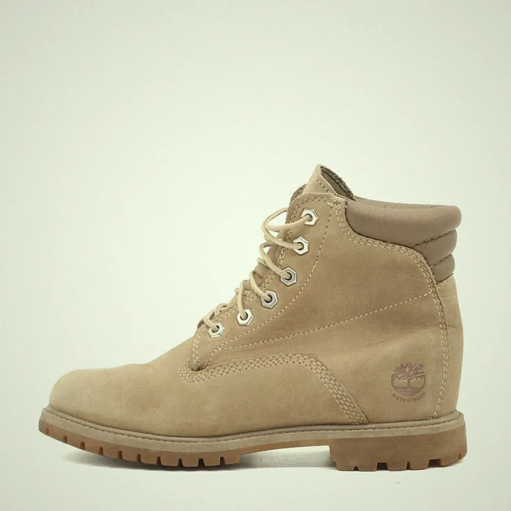 Timberland Damen A24E6 Stiefel Beige Nubukleder Boot Arbeitsstiefel EU 38.5