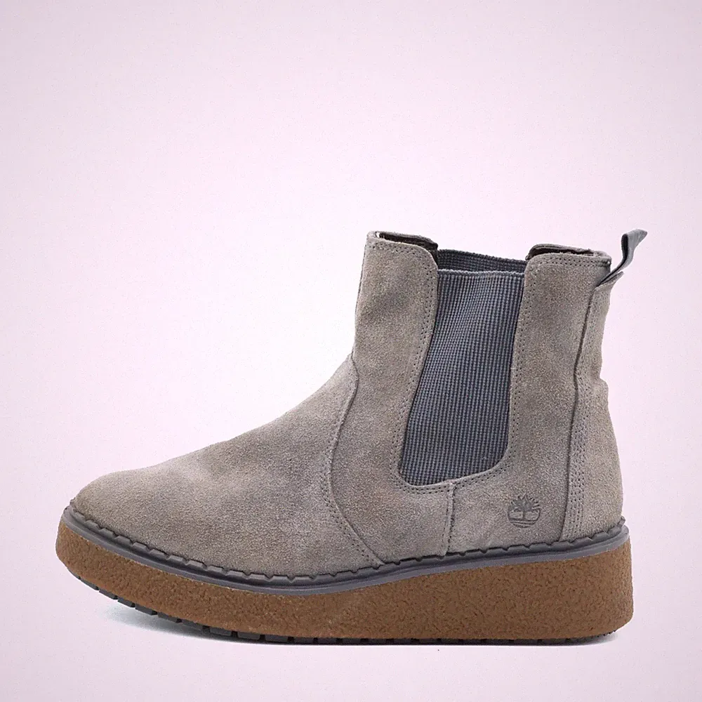 Timberland Damen A24X2 Stiefelette Grau Wildleder Boots Chelsea EU 38