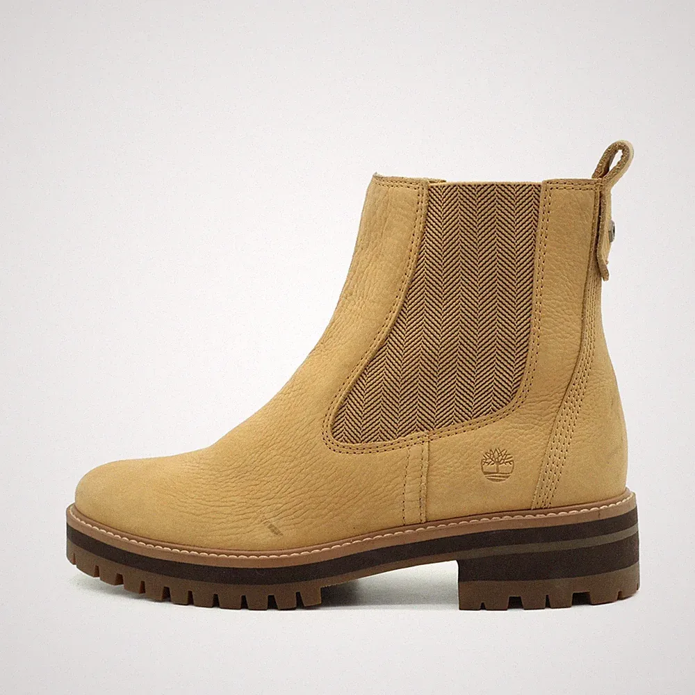 Timberland Damen A2HKF Stiefeletten Beige Leder Knöchelhoch Boot Boots EU 39.5