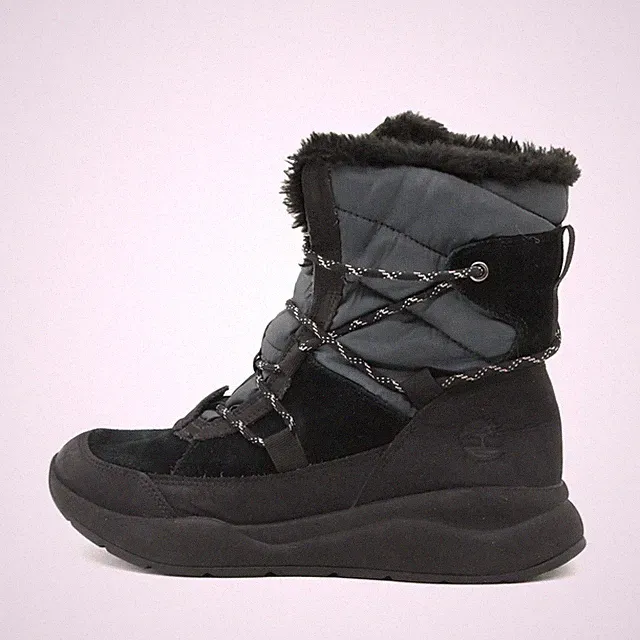 Timberland Damen A2JCC Stiefel Schwarz Textil, Sohle Winterstiefel EU 39