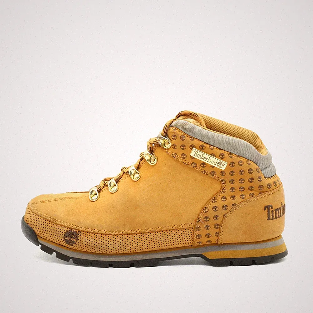 Timberland Damen Euro Sprint Stiefel Gelb Leder Outdoor Wanderschuh EU 41,5