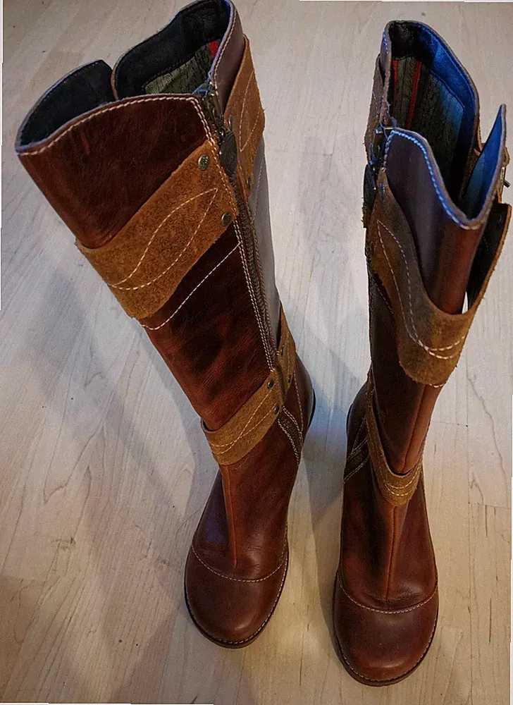 Timberland Damen Stiefel Leder 7 ½ W (EU 38–38,5) Absatz Top Zustand