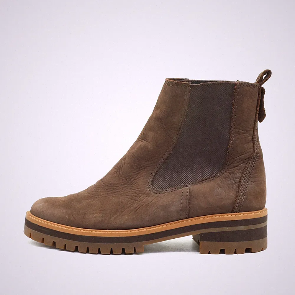 Timberland Damen Stiefeletten EU 41.5 A23WU Braun Chelsea Boots
