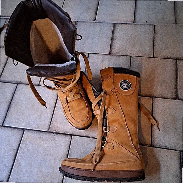 Timberland Damenstiefel Wildleder Lammfellfütterung Gr.41