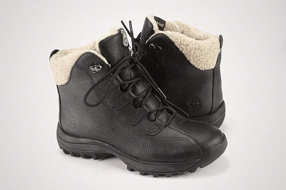 Timberland Gr.38,5 W 7,5 Damen Stiefel Boots Schwarz Gefüttert TOP L 802