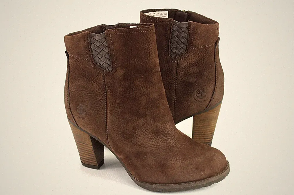 Timberland Gr.39,5 Damen Stiefel Stiefeletten Boots Wildleder Braun TOP K 38